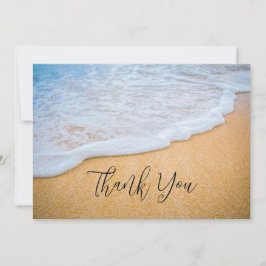 Cartão De Agradecimento Sandy Beach com Foto de Surf Foto Foto Foto Foto d