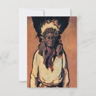 Cartão De Agradecimento "Santiago" Arte Ocidental de Gerald Cassidy