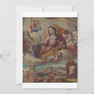 Cartão De Agradecimento Santo Barbara Virgin e mártir