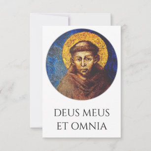 Cartão De Agradecimento Santo Carta de São Francisco de Assis   Pater Nost