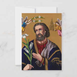 Cartão De Agradecimento Santo Carta de São José Desposado