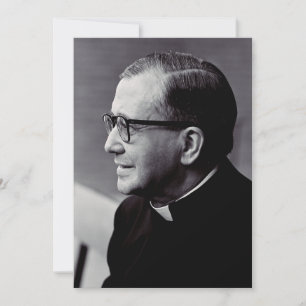 Cartão De Agradecimento Santo Josemaria Escriva