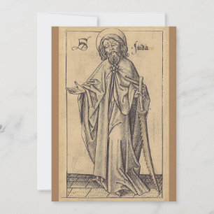 Cartão De Agradecimento Santo Judas Tadeu o Apóstolo e irmão de Jesus