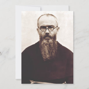 Cartão De Agradecimento Santo Maximilian Kolbe padre católico polonês