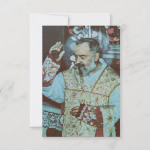 Cartão De Agradecimento Santo Padre Pio