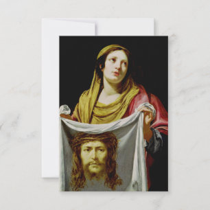 Cartão De Agradecimento Santo Verônica Verdadeira Imagem Sagrada Card