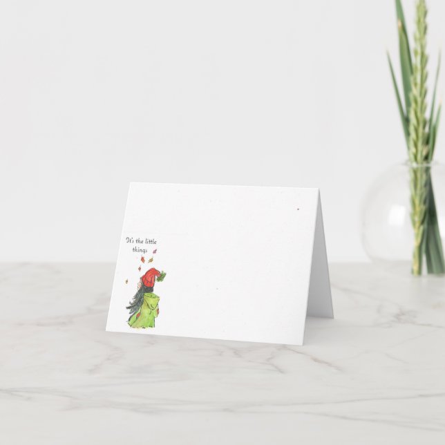 Cartão De Agradecimento São as pequenas coisas (Frente)