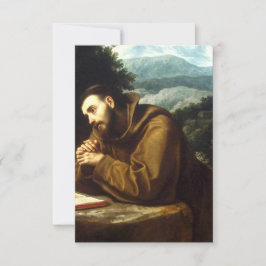 Cartão De Agradecimento São Francisco de Assis