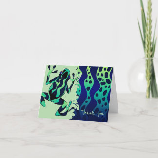 Cartão De Agradecimento Sapo Tropical Verde Obrigado Nota - Vazio