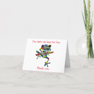 Cartão De Agradecimento Sapo Whimsical Happy