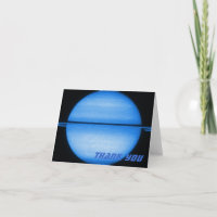 Saturn Light Show Obrigado Nota Card
