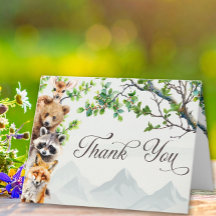 Saudação de Chá de Bebê de Fauna Florestal