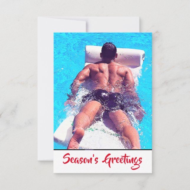 Cartão De Agradecimento Saudações da temporada (Frente)