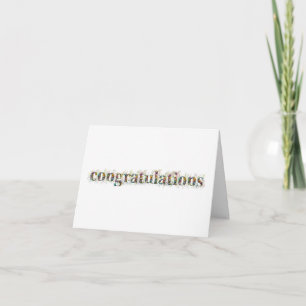 Cartão De Agradecimento Saudações de congratulações Flores silvestres