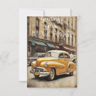 Cartão De Agradecimento Saudações de Nova Iorque