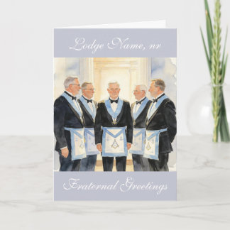 Cartão De Agradecimento Saudações Fraternais Aniversário Maçom Maçônico