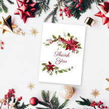 Scarlet Red Poinsettia Floral Casamento