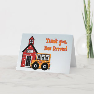 Cartão De Agradecimento School Bus Driver Thank You Card