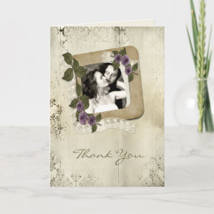 Cartão De Agradecimento Scrap Style Photo Template