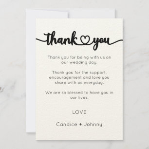 Cartão de Agradecimento, Script Cartão de Agradeci