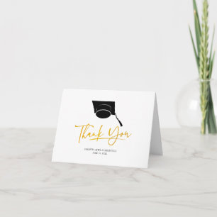 Cartão De Agradecimento Script de Boné de Formando Graduação 2025