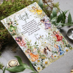 Cartão De Agradecimento Script de Falha Colorida das Fairies Cute<br><div class="desc">Nossa design de festa de aniversário de fadas mágicas com tema de fadas é feita com delicadas ilustrações de aquarela,  sotaques brilhantes de ouro brilhante,  e um vibrante conjunto de fadas coloridas dançando em um jardim floral branco cheio de margaridas.</div>