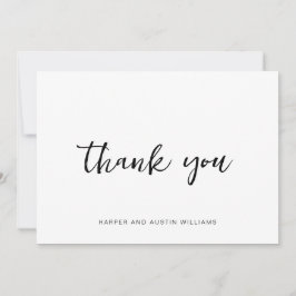 Cartão De Agradecimento Script Simples Obrigado