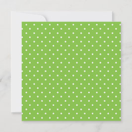 Cartão De Agradecimento Seamless  bright lime polka dot pattern 
