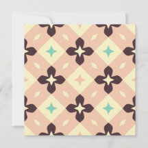Seamless geometric floral  pattern