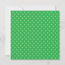 Cartão De Agradecimento Seamless green background polka dot pattern