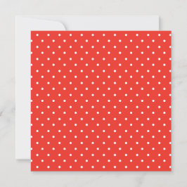 Cartão De Agradecimento Seamless red background polka dot pattern