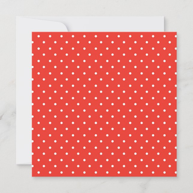 Cartão De Agradecimento Seamless red background polka dot pattern (Frente)
