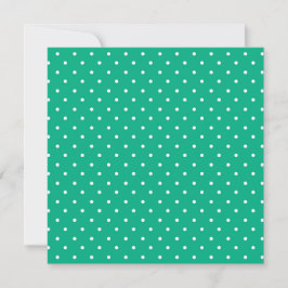 Cartão De Agradecimento Seamless solid teal polka dot pattern