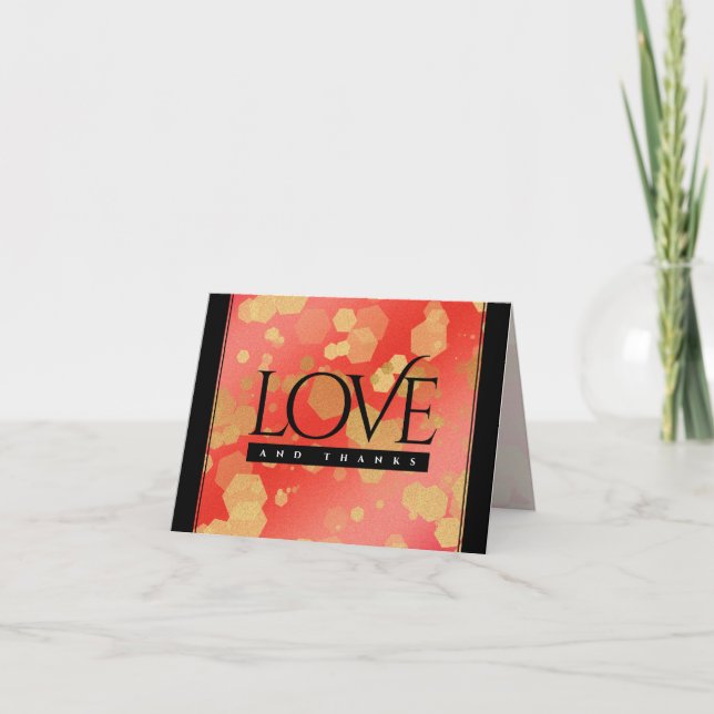 Cartão De Agradecimento Segundo Elegante 29º aniversário de casamento da G (Frente)