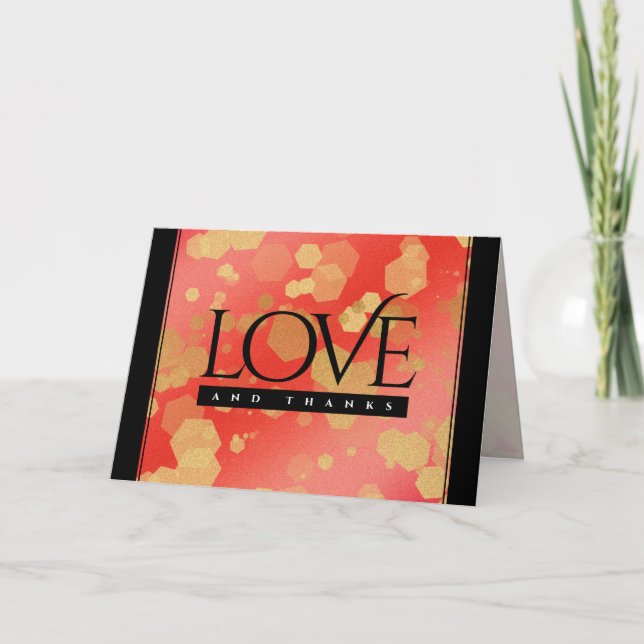 Cartão De Agradecimento Segundo Elegante 29º aniversário de casamento da G (Frente)