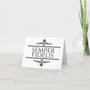 Cartão De Agradecimento Semper Fidelis