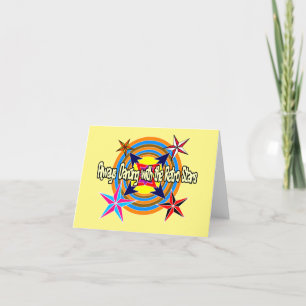Cartão De Agradecimento Sempre dançando com as estrelas Retro