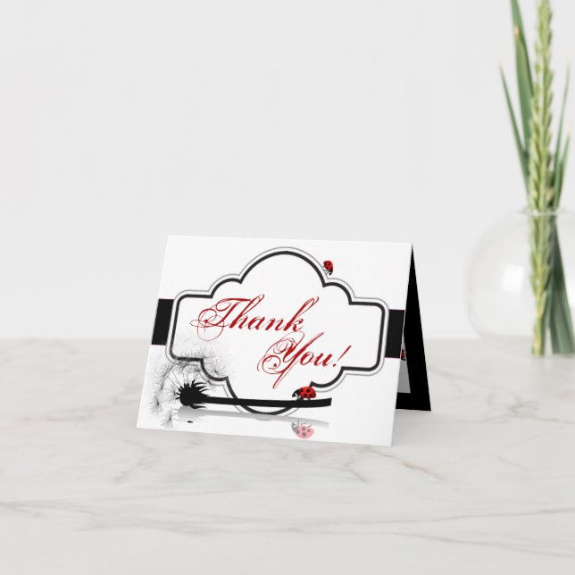 Cartão De Agradecimento Senhora dobrada Desinsetar Dandilion Flor dos (Frente)