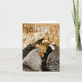Cartão De Agradecimento Sepia Tone Chickens Wedding Thank You Cards