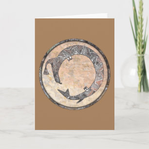 Cartão De Agradecimento Serpente de água - Design de bateria Mimbres