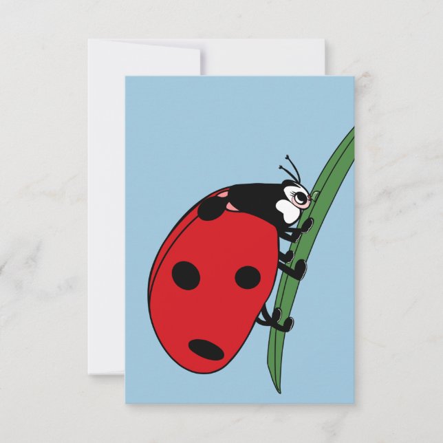 Cartão De Agradecimento Sesty Ladybug (Frente)