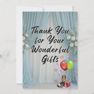 Cartão De Agradecimento Seu Dia Especial de Casamento