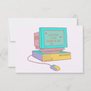 Cartão De Agradecimento Seu E-mail Não Me Encontra Bem Engraçado Retro