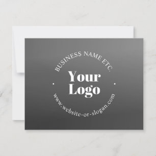 Cartão De Agradecimento Seu logotipo ou design de negócios & texto editáve