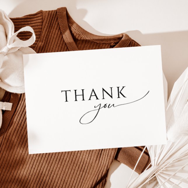 Cartão De Agradecimento Sexo Whimsical Chá de fraldas plano neutro (Criador carregado)