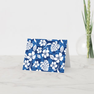 CARTÃO DE AGRADECIMENTO SEXTA-FEIRA ALOHA (AZUL)