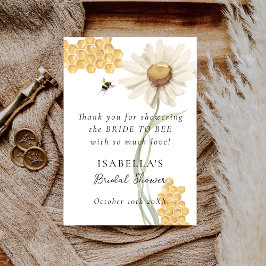 Cartão De Agradecimento She Found Her Honey Personalized Bridal Shower