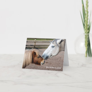 Cartão De Agradecimento Shetland Pony and Highland Pony