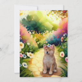 Cartão De Agradecimento Shiba Inu Puppy