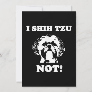 Cartão De Agradecimento Shih Tzu Lover I Shih Tzu Não Engraçado